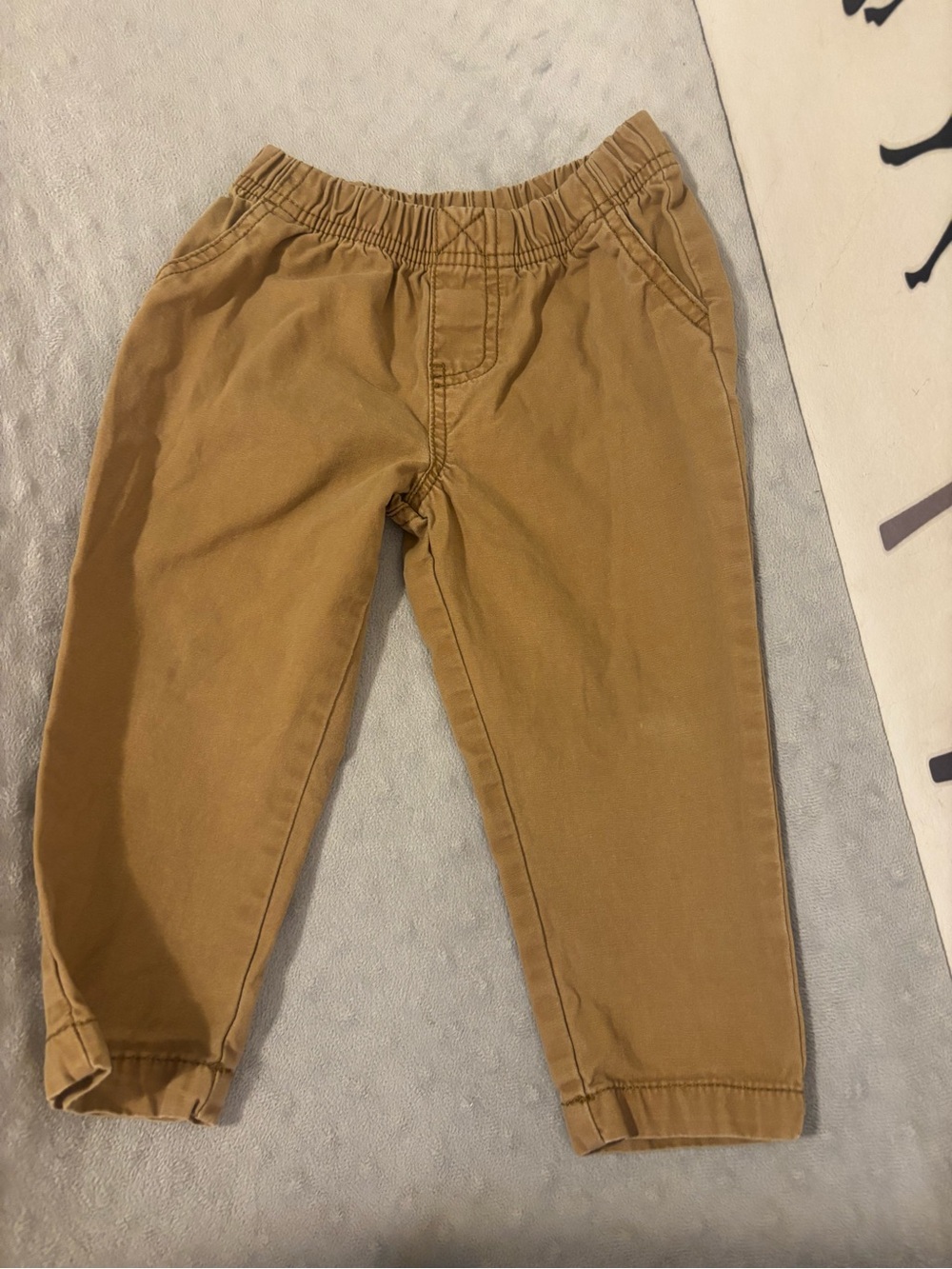 Carter's Boys Tan Elastic Waist Jogger Pants